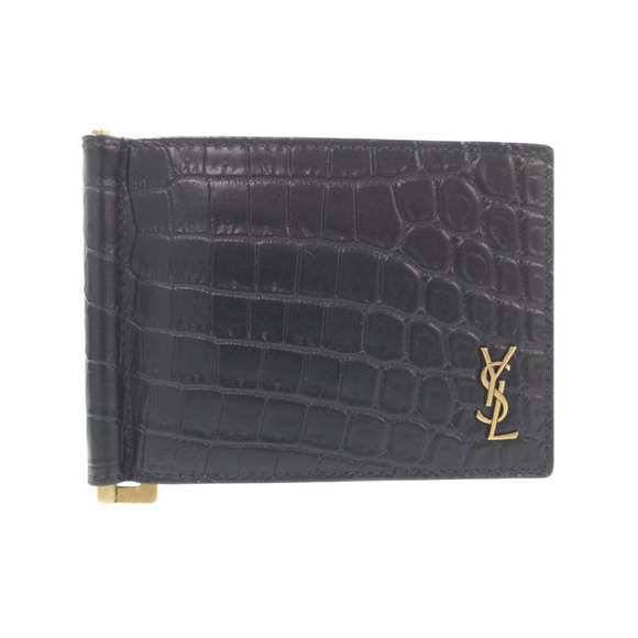 Saint Laurent PARIS Bifold Monogram Bill Wallet Clip - Picture 1 of 5